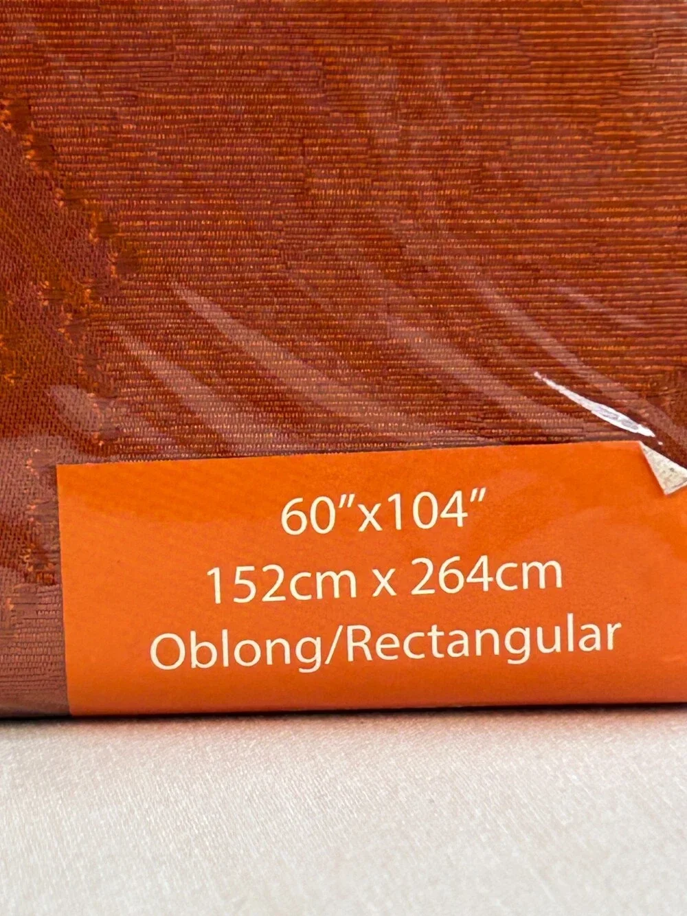 Benson Mills Harvest Legacy Jacquard Tablecloth 60 X 104 Oblong Rust Orange